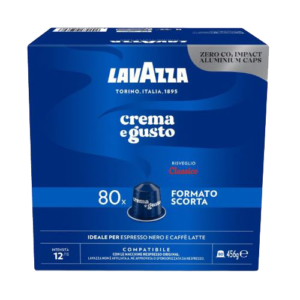 LAVAZZA ALLUMINIO COMP. NESPRESSO CREMA E GUSTO CLASSICO 80 PZ